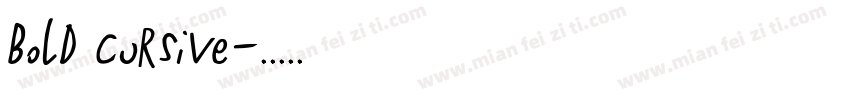 bold cursive字体转换